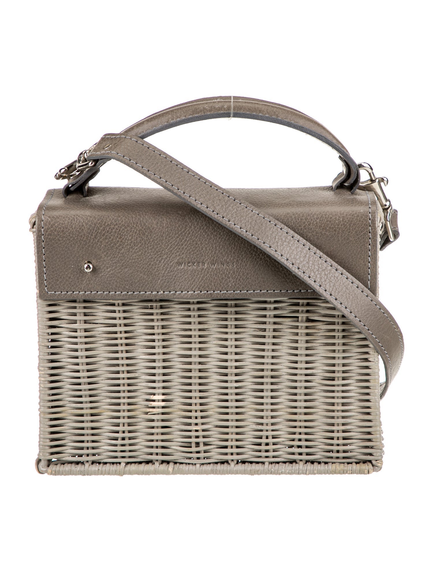 Wicker Wings Wicker Top Handle Bag