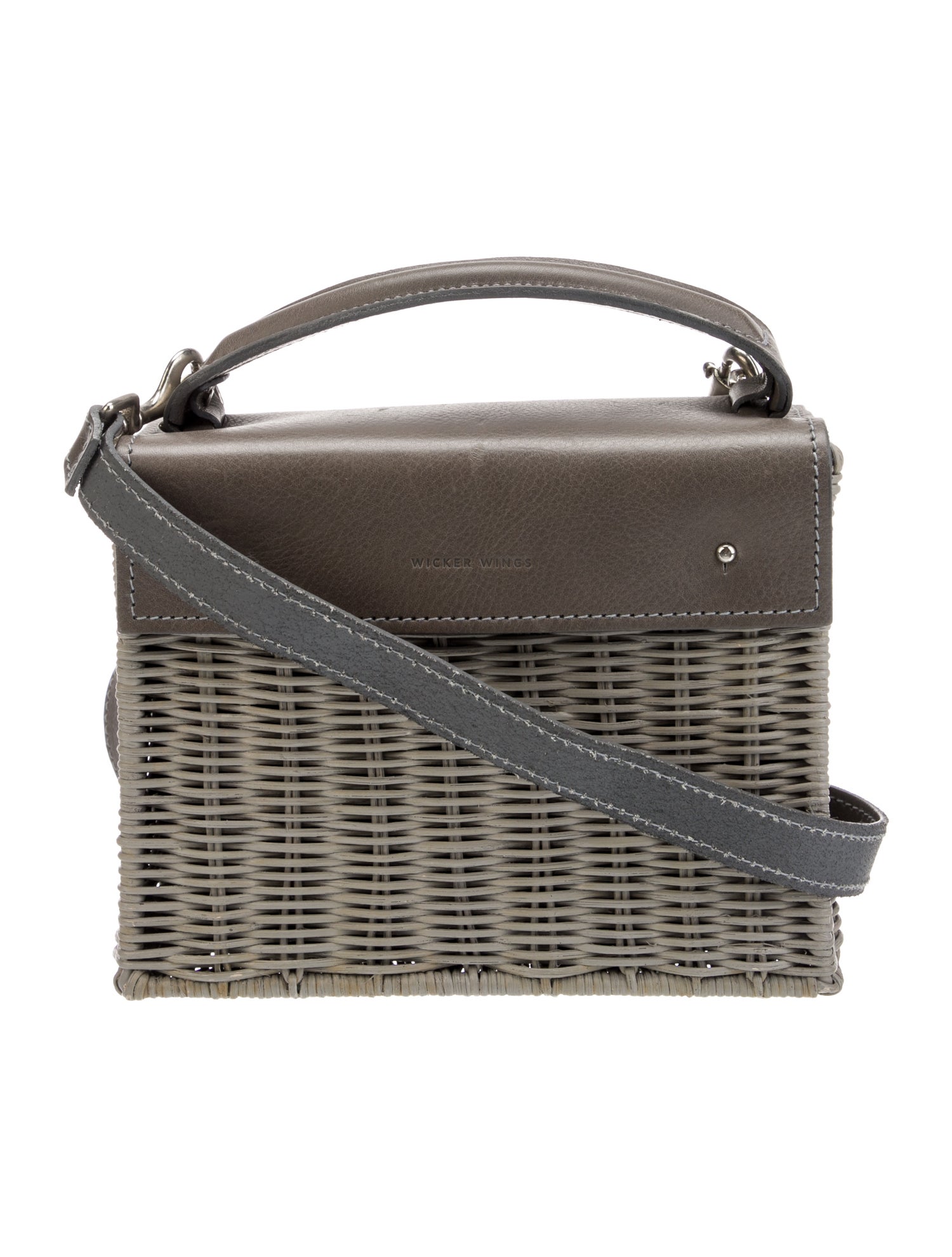 Wicker Wings Straw Crossbody Bag