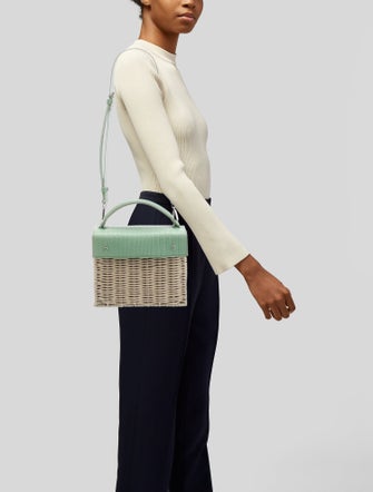 Wicker Wings Wicker Crossbody Bag