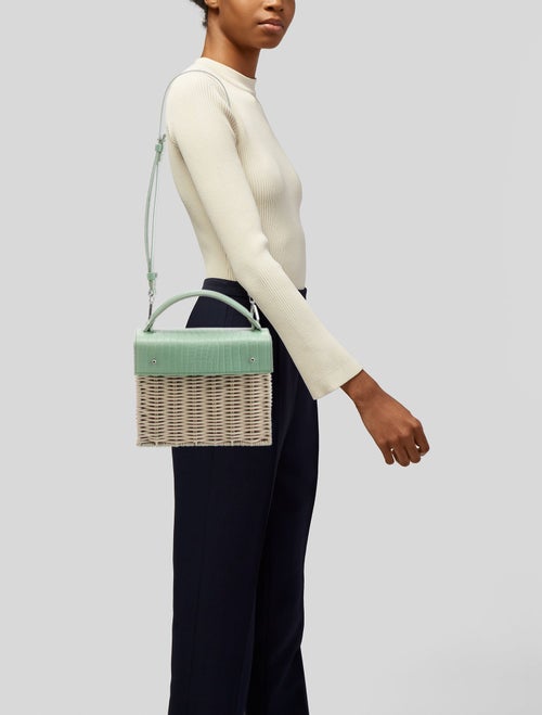 Wicker Wings Wicker Crossbody Bag