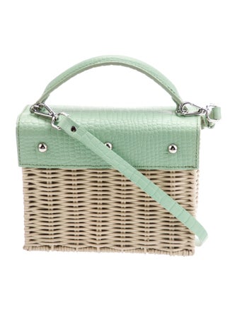 Wicker Wings Wicker Crossbody Bag
