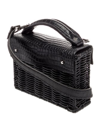 Wicker Wings Wicker Top Handle Bag