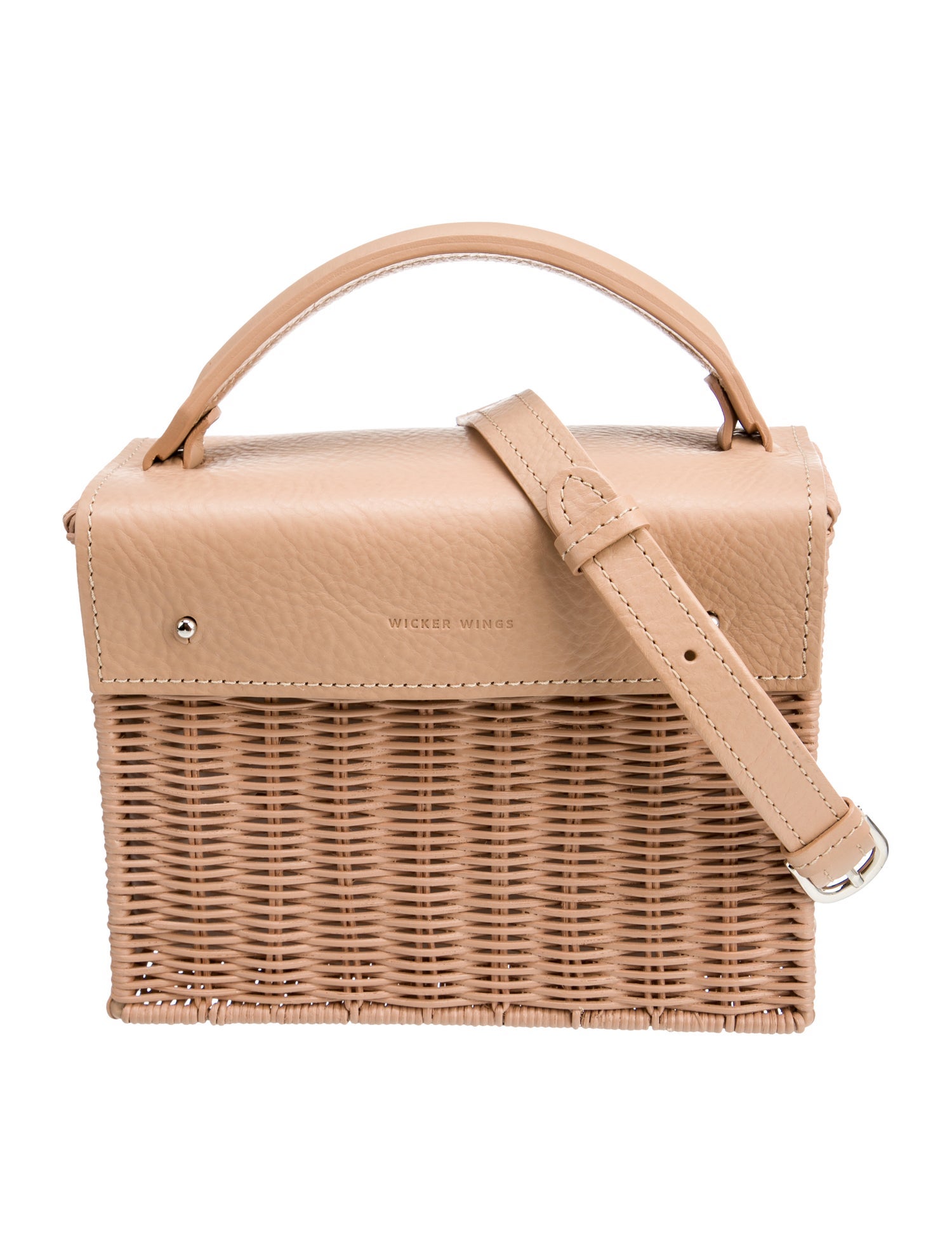 Wicker Wings Wicker Top Handle Bag