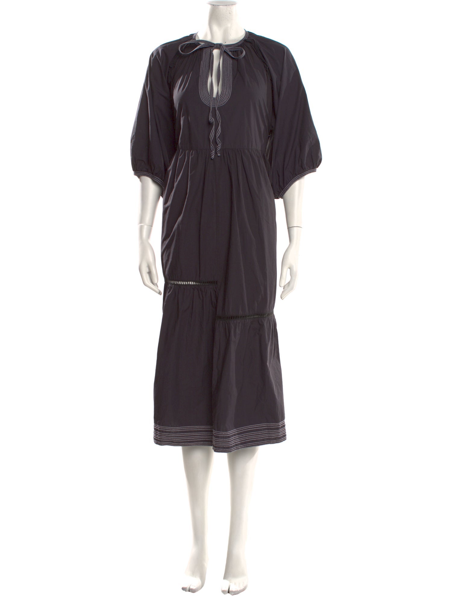 Wiggy Kit Crew Neck Long Dress