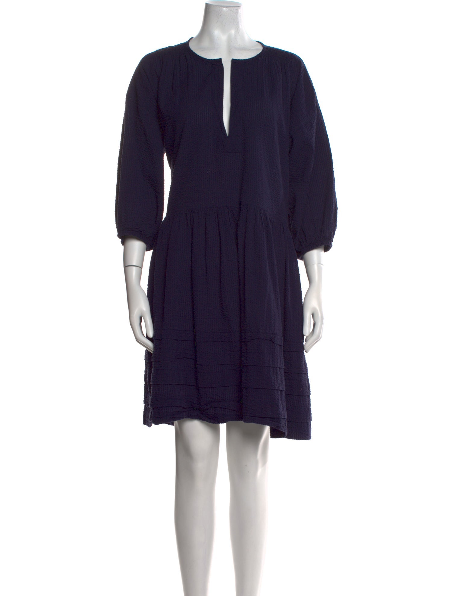 Wiggy Kit V-Neck Knee-Length Dress