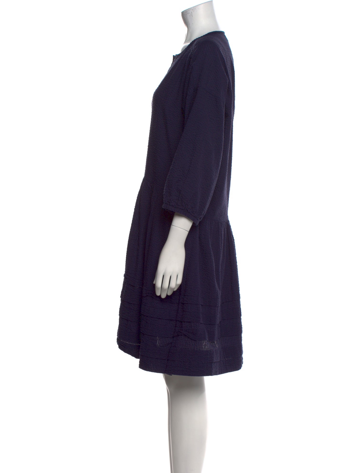 Wiggy Kit V-Neck Knee-Length Dress