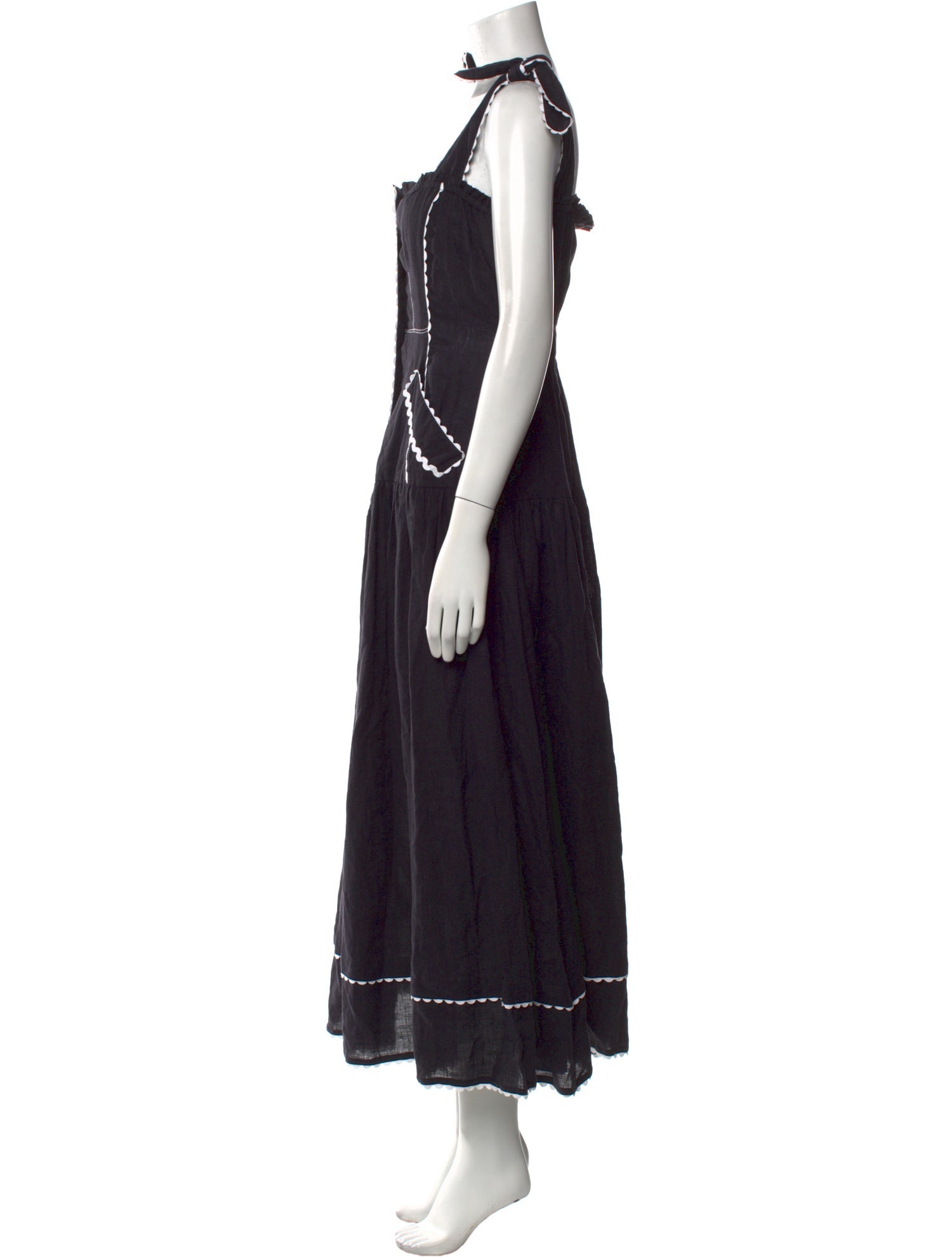 Wiggy Kit Linen Long Dress