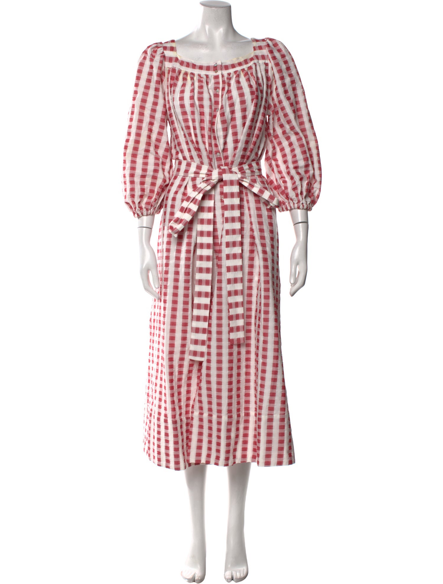Wiggy Kit Plaid Print Midi Length Dress