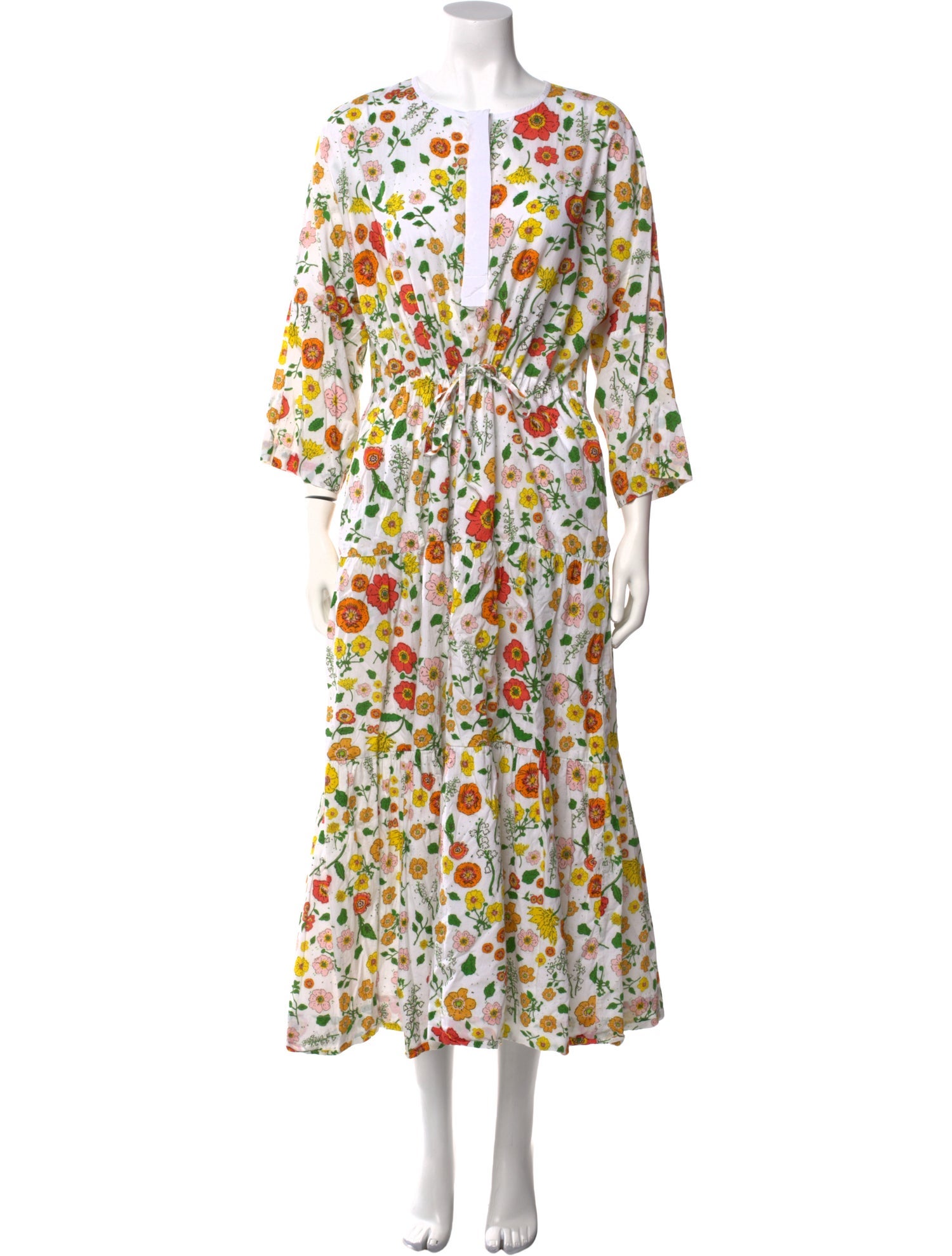 Wiggy Kit Floral Print Long Dress