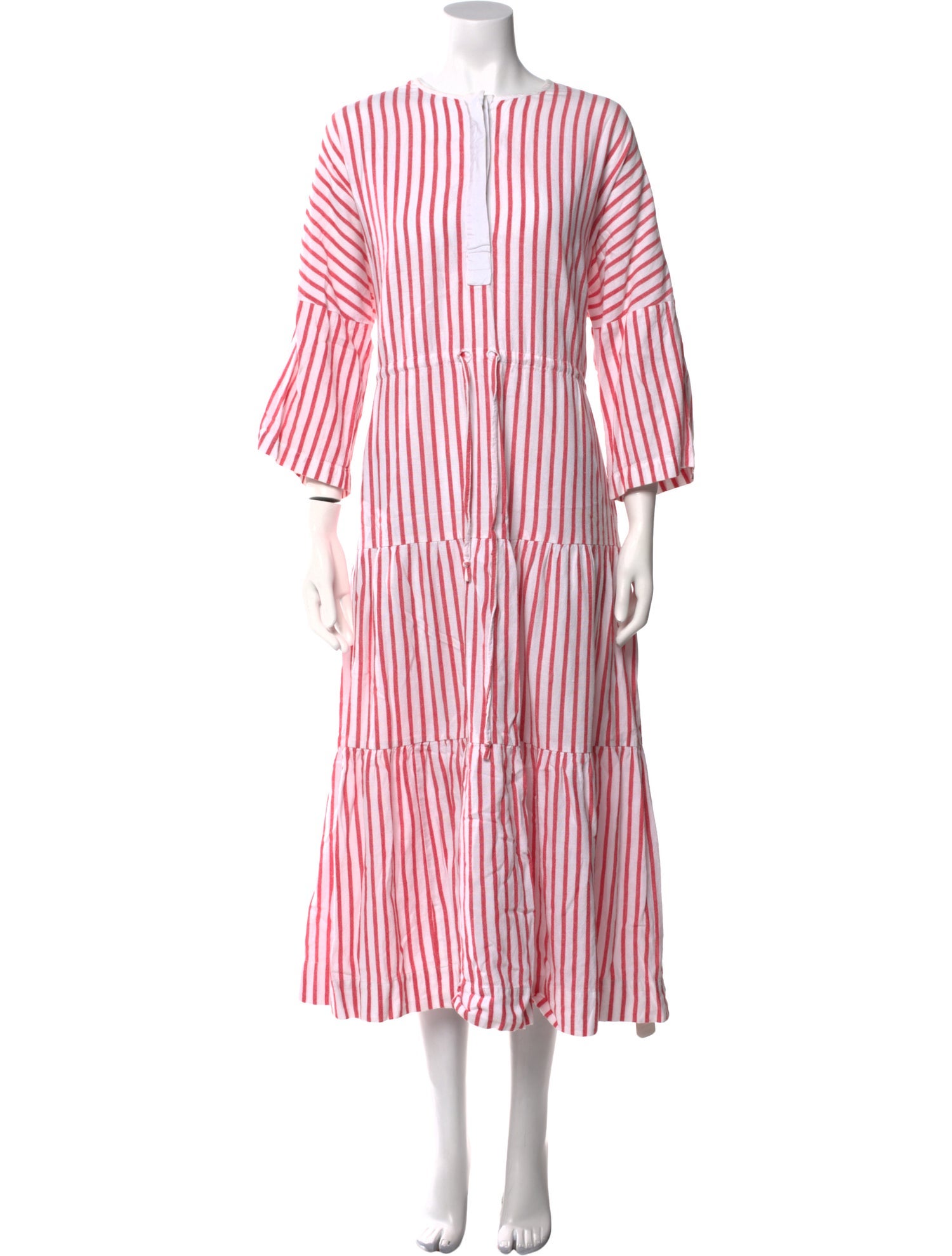Wiggy Kit Striped Midi Length Dress