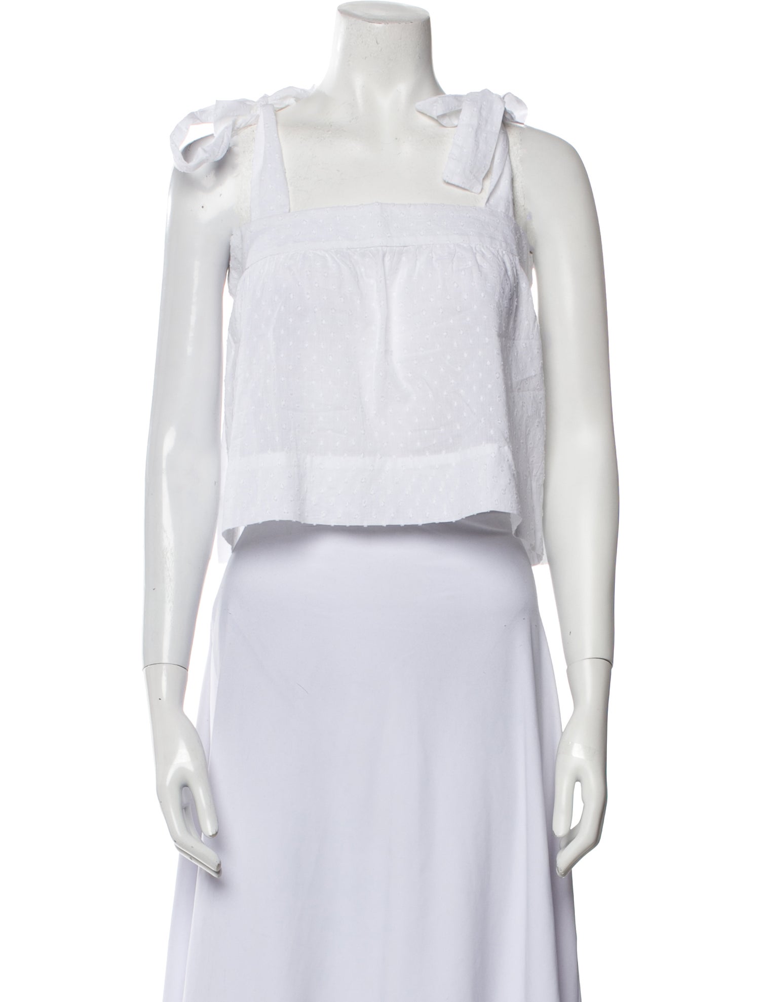 Wiggy Kit Square Neckline Sleeveless Crop Top w/ Tags