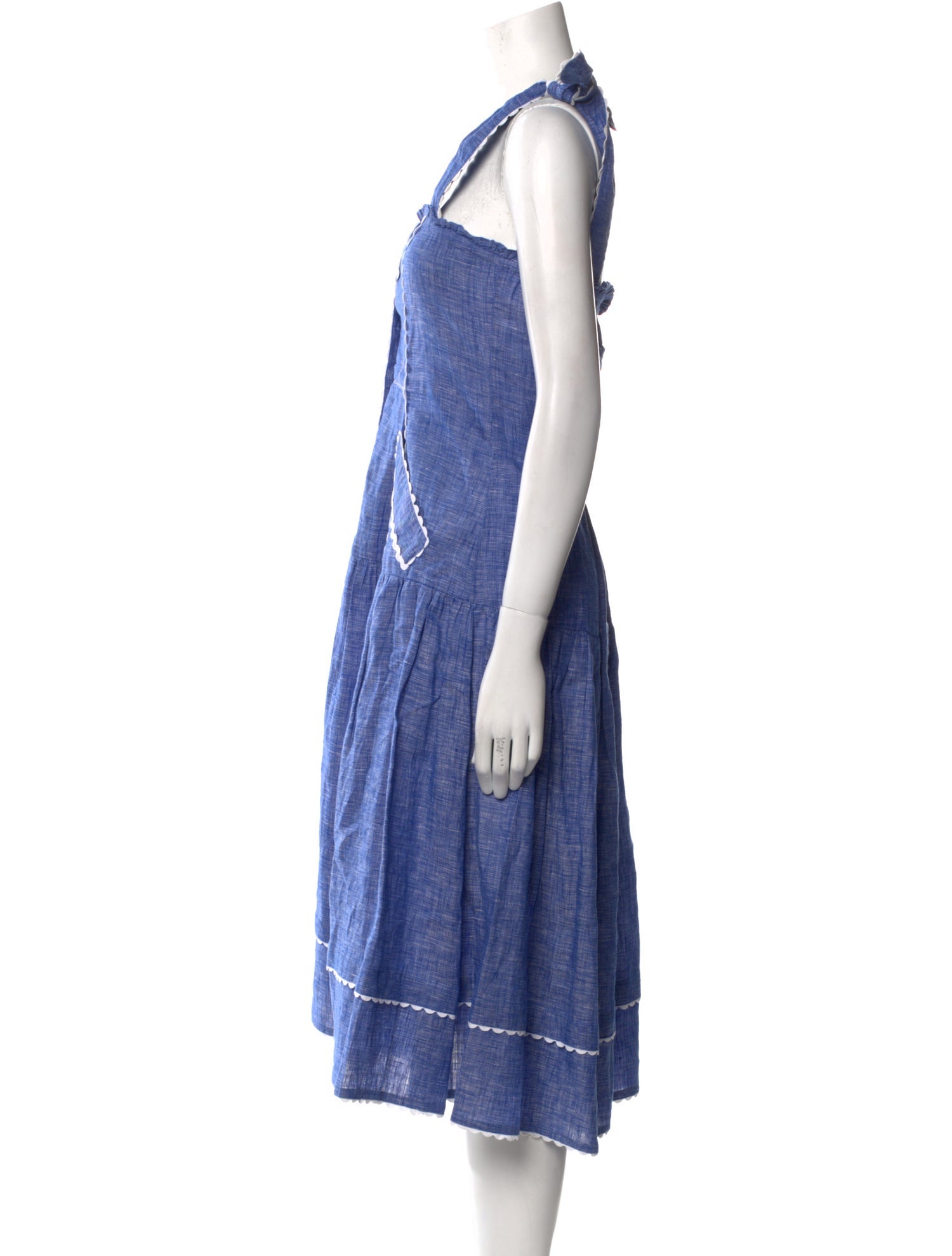 Wiggy Kit Linen Midi Length Dress