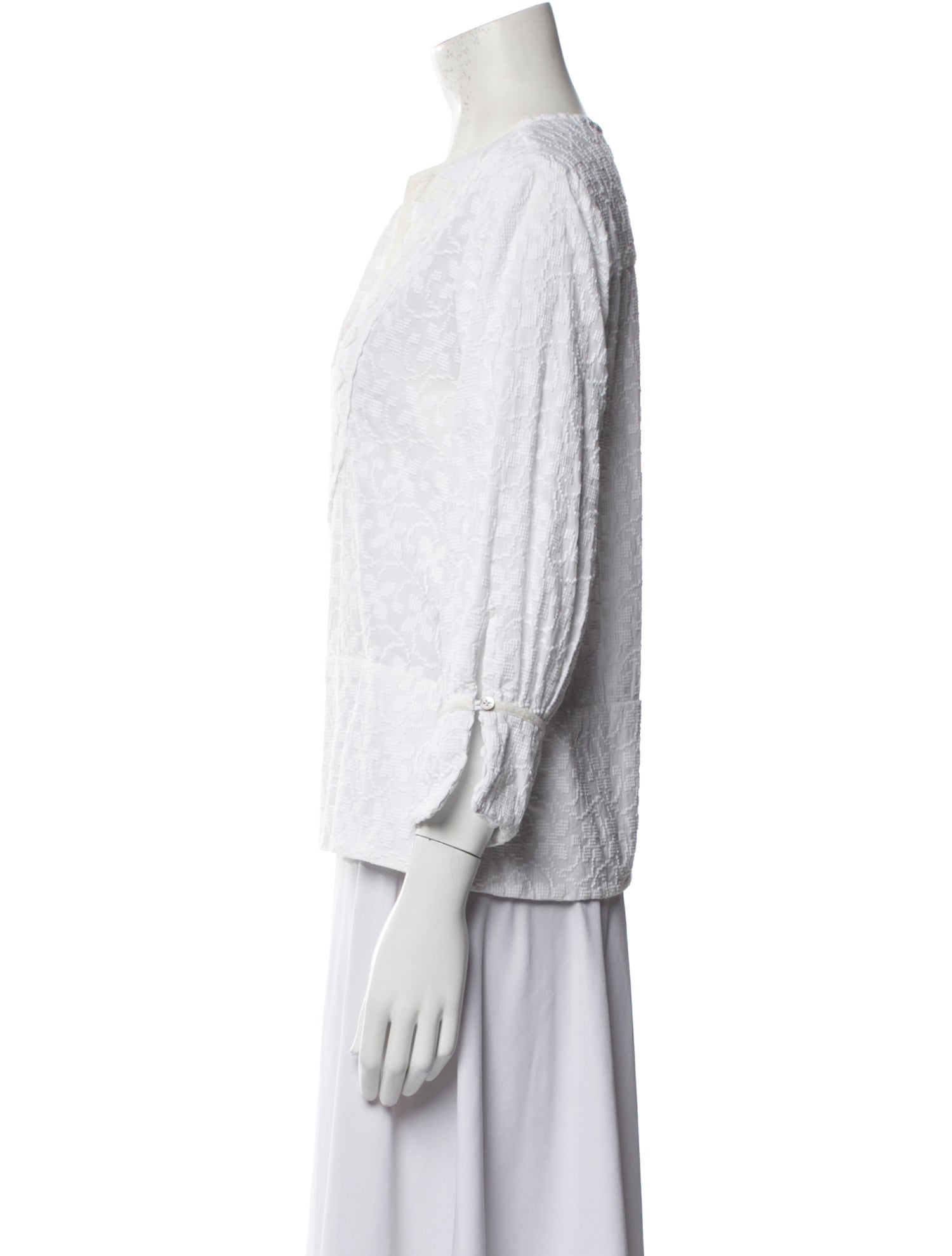 Wiggy Kit Patterned V-Neck Top