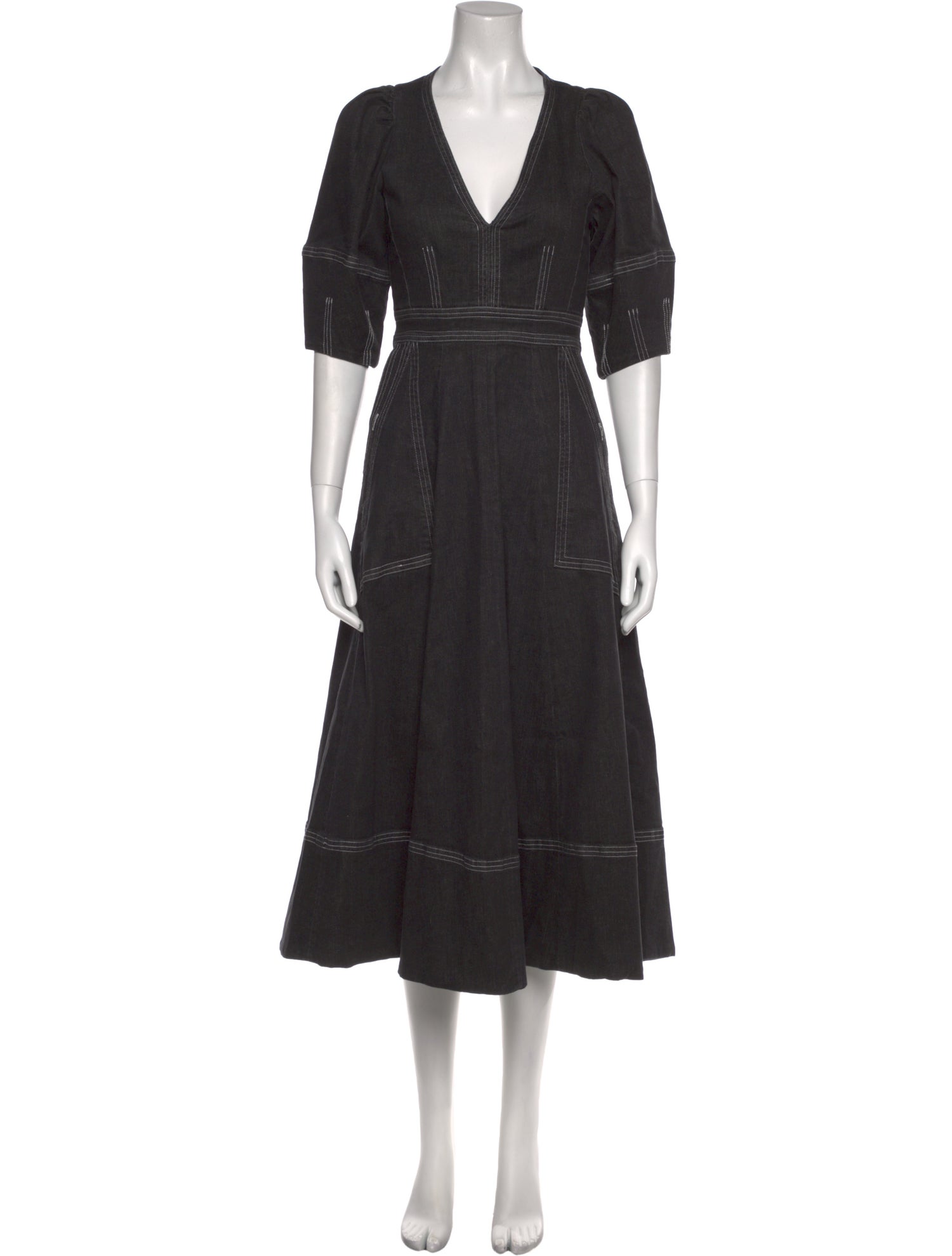 Wiggy Kit V-Neck Long Dress