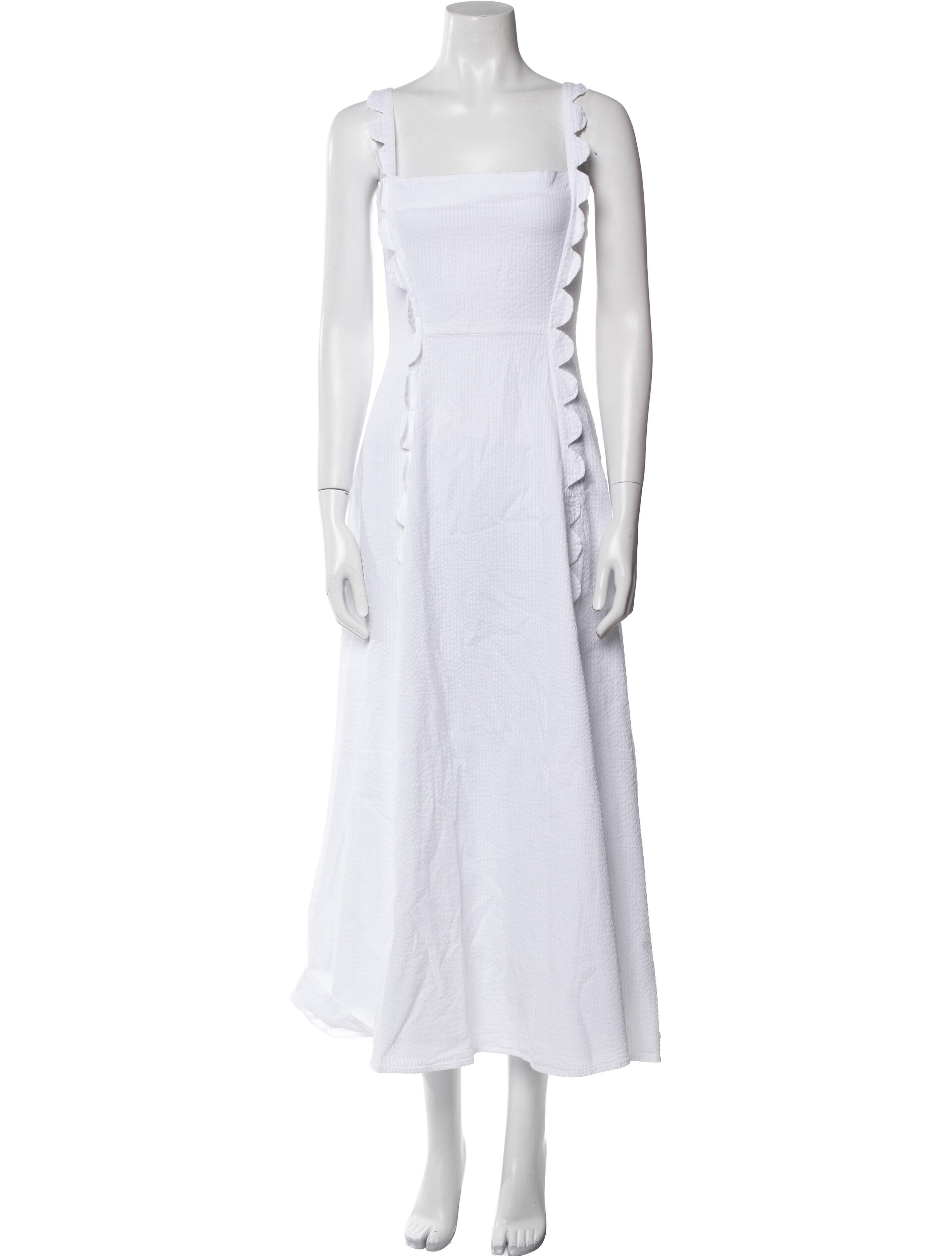 Wiggy Kit Square Neckline Long Dress