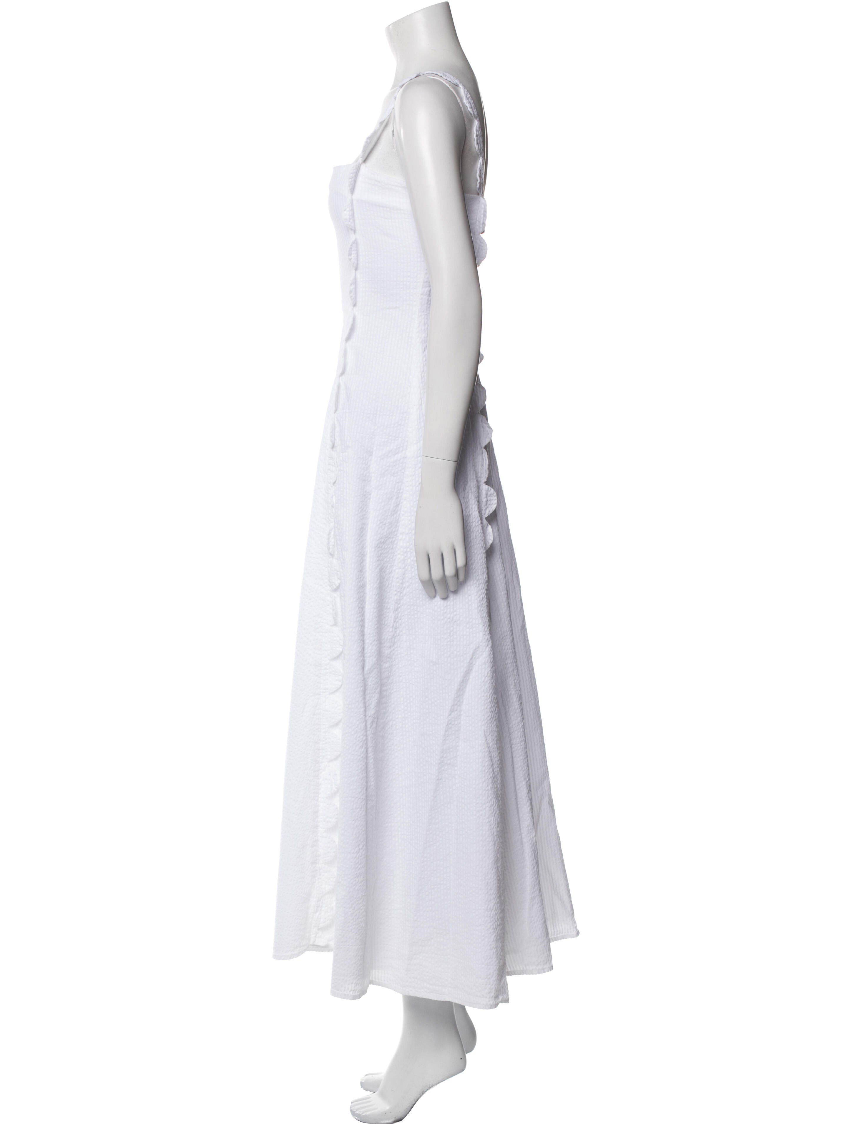 Wiggy Kit Square Neckline Long Dress