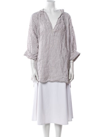 Wiggy Kit Linen Striped Tunic