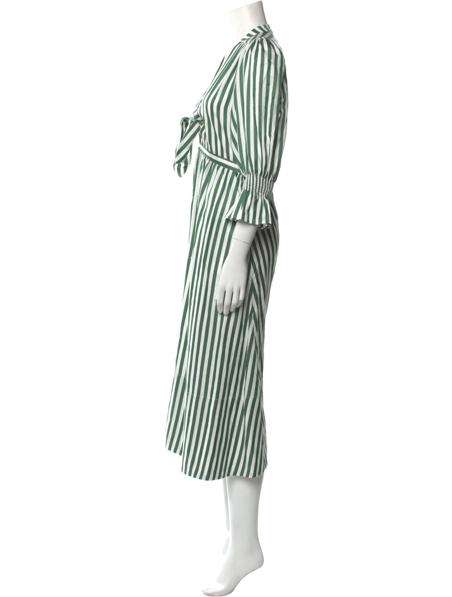Wiggy Kit Striped Midi Length Dress