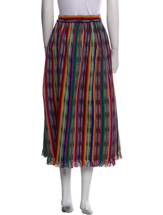 Wiggy Kit Striped Midi Length Skirt