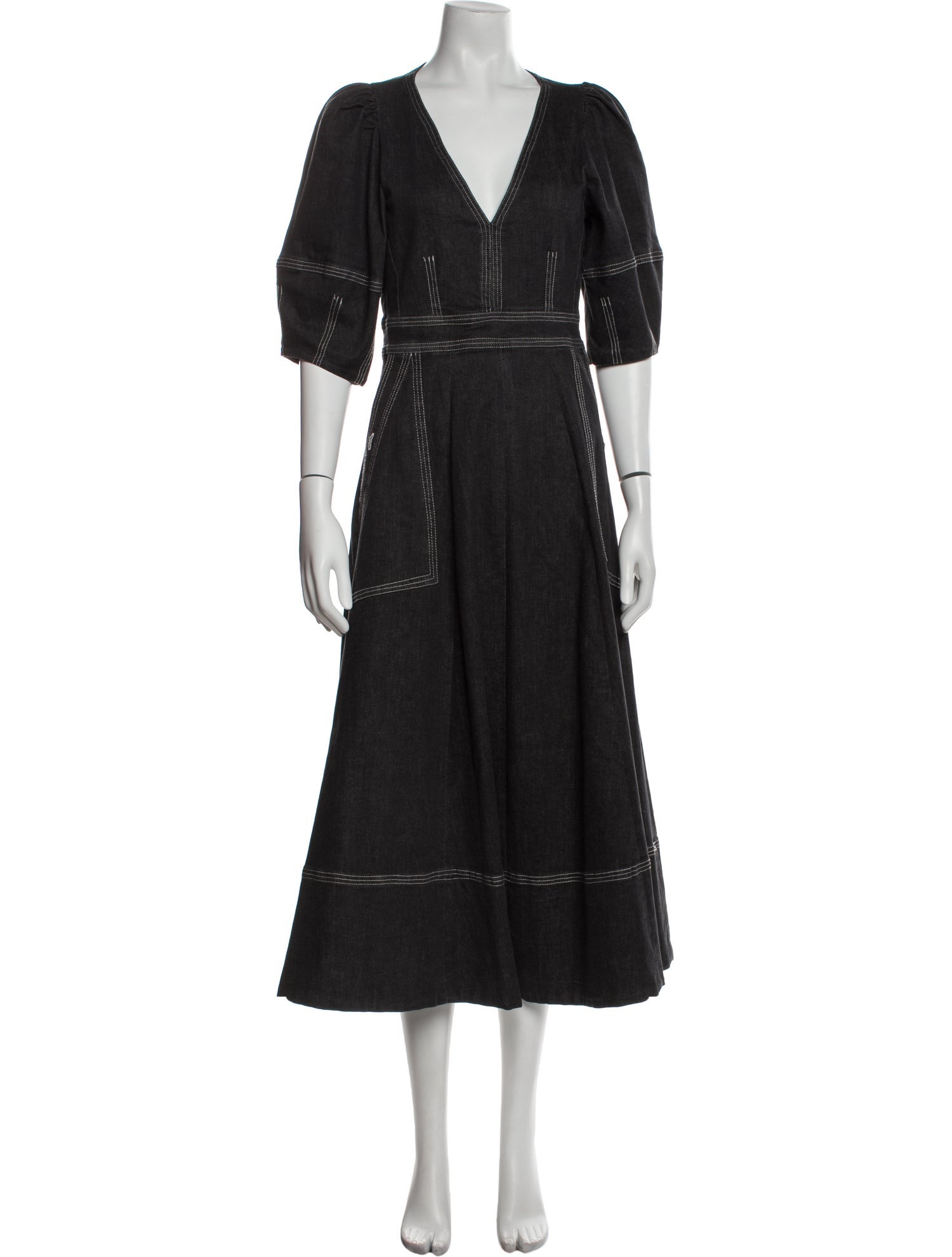 Wiggy Kit V-Neck Long Dress