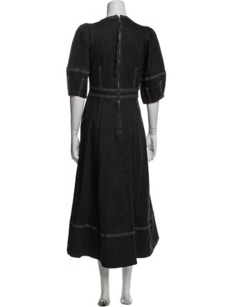 Wiggy Kit V-Neck Long Dress