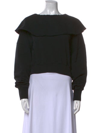 Wiggy Kit Bateau Neckline Long Sleeve Sweatshirt