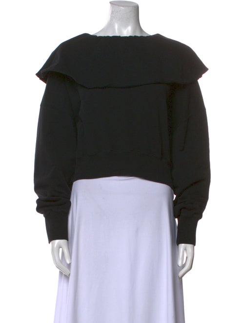 Wiggy Kit Bateau Neckline Long Sleeve Sweatshirt