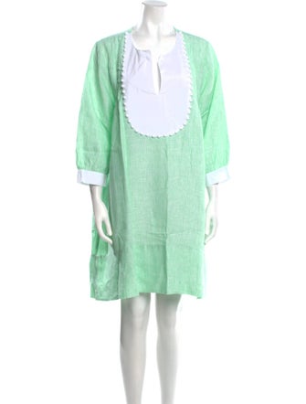 Wiggy Kit Linen Knee-Length Dress