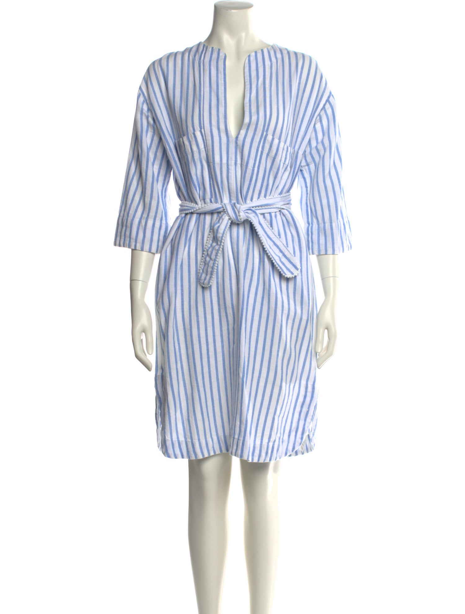 Wiggy Kit Striped Knee-Length Dress