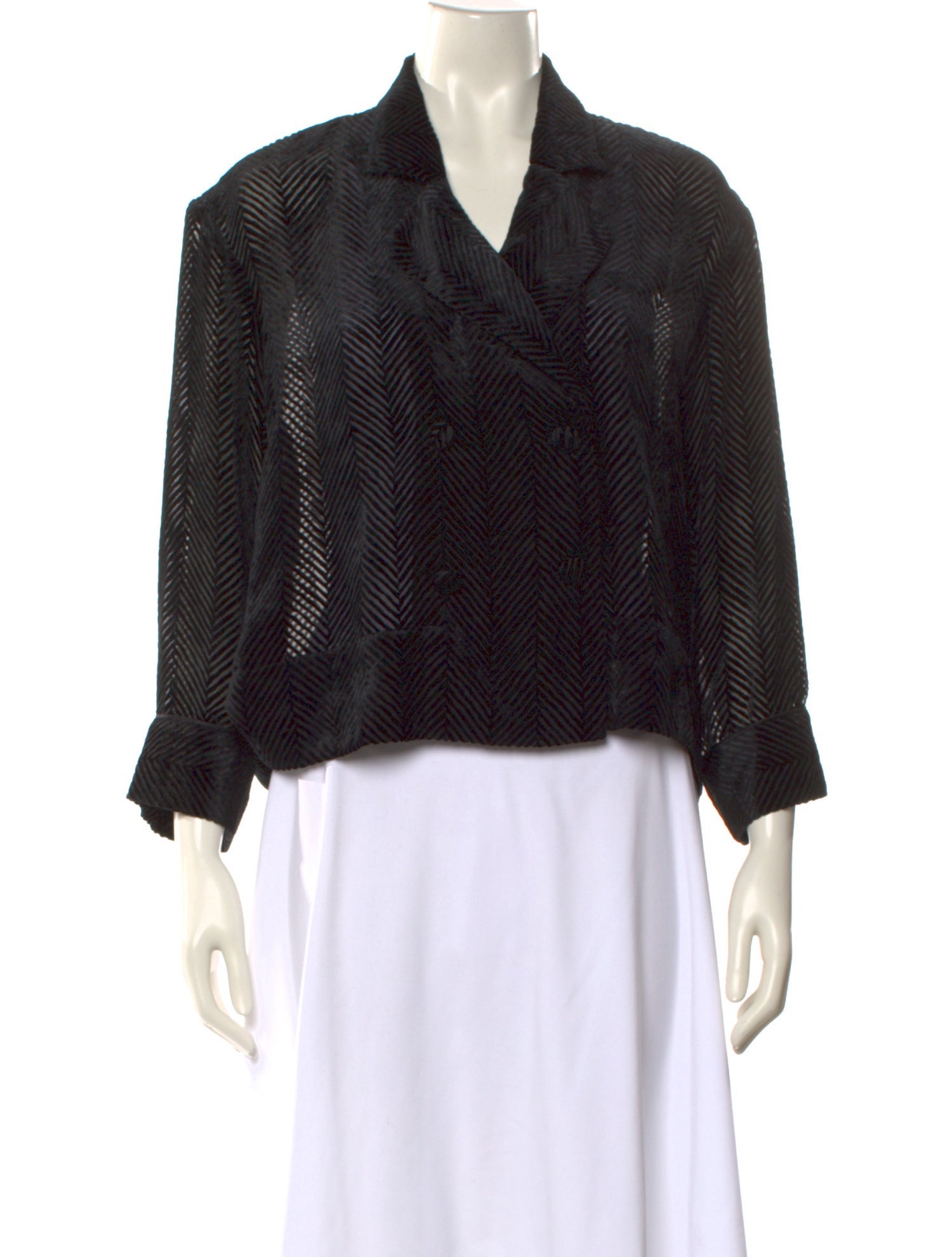 Wiggy Kit Striped Three-Quarter Sleeve Blouse