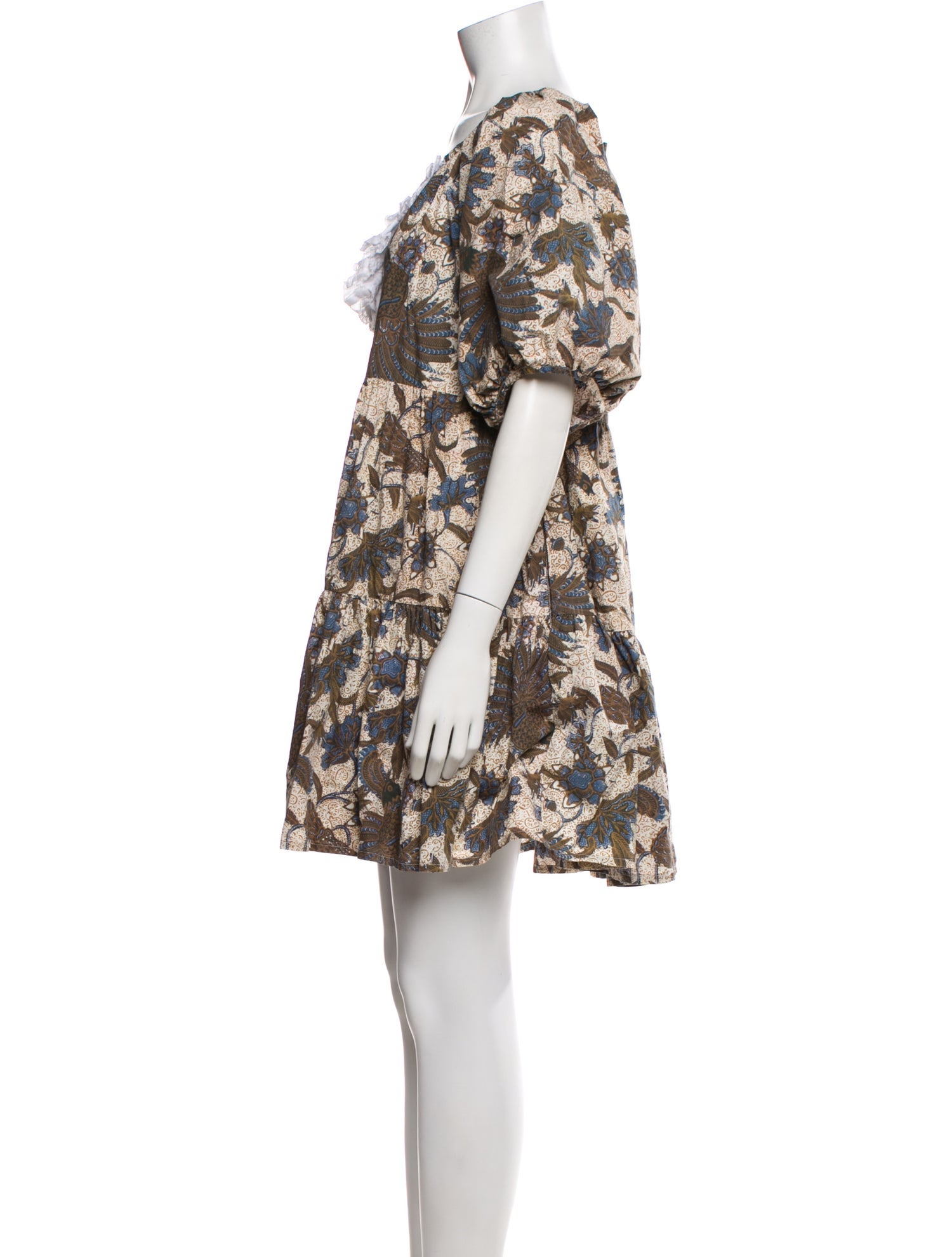 Wiggy Kit Floral Print Mini Dress