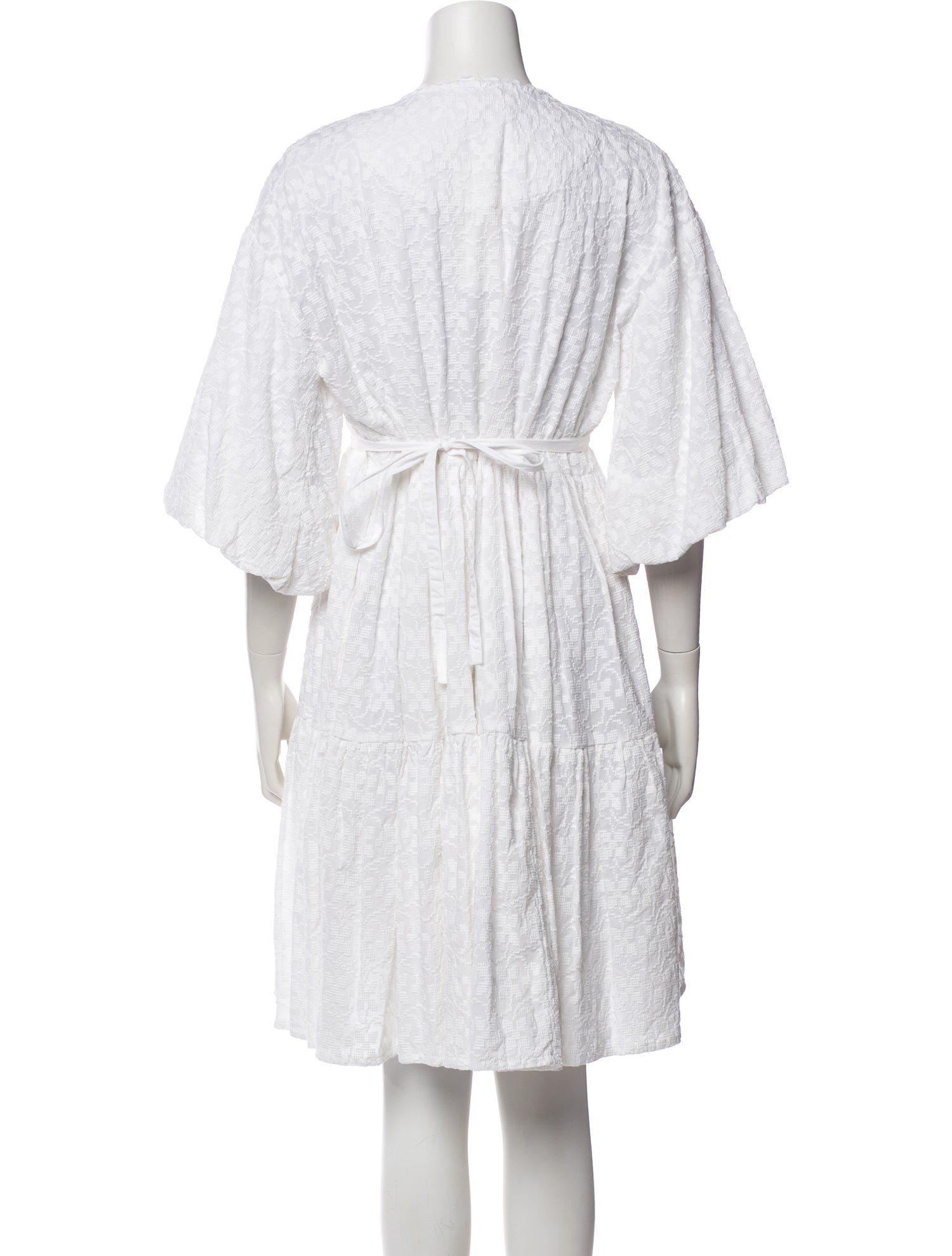 Wiggy Kit V-Neck Knee-Length Dress