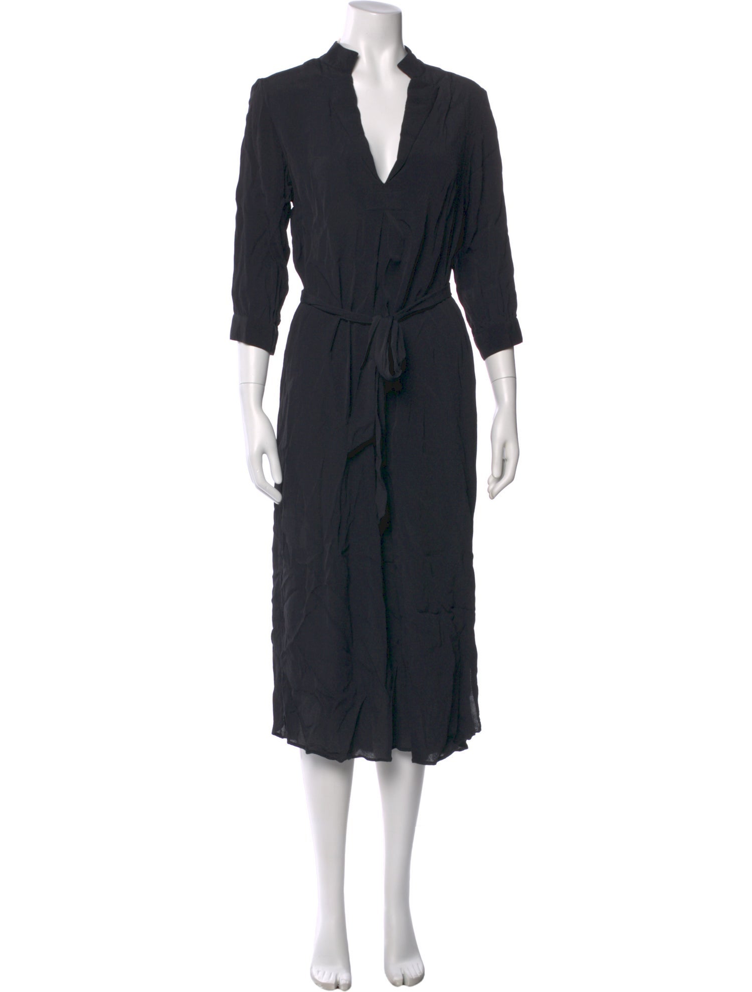 Wiggy Kit V-Neck Midi Length Dress