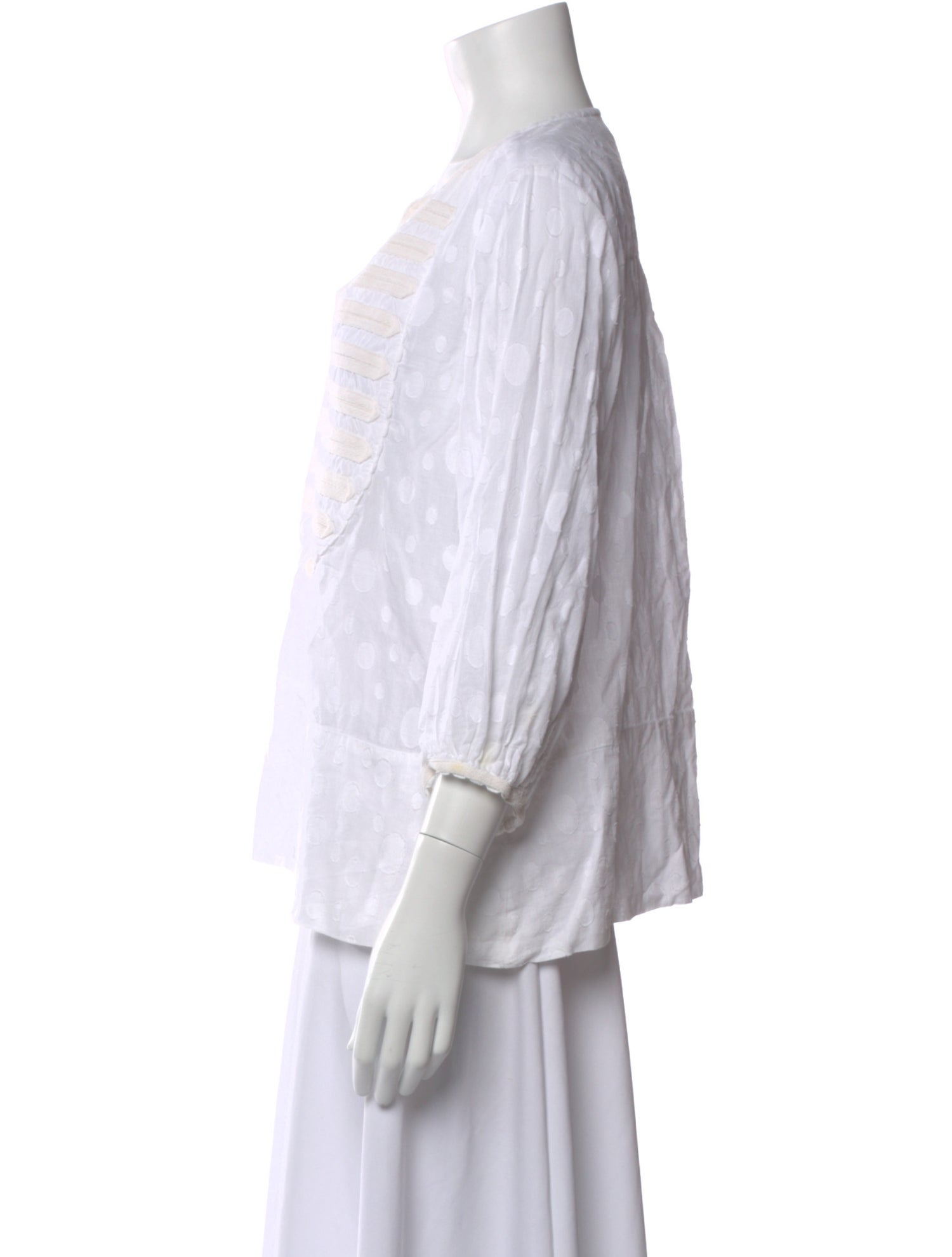 Wiggy Kit Patterned V-Neck Blouse