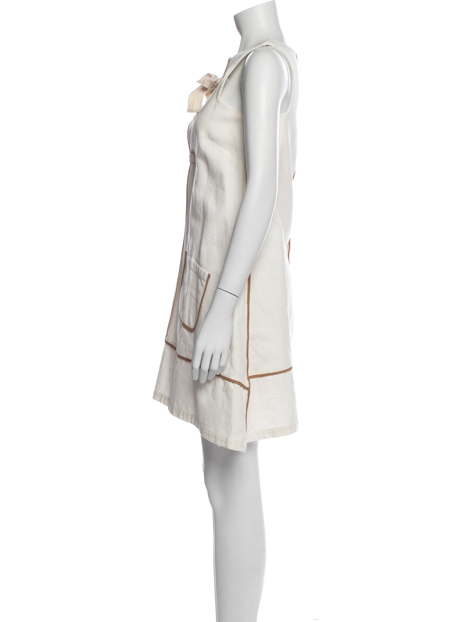 Wiggy Kit Square Neckline Mini Dress