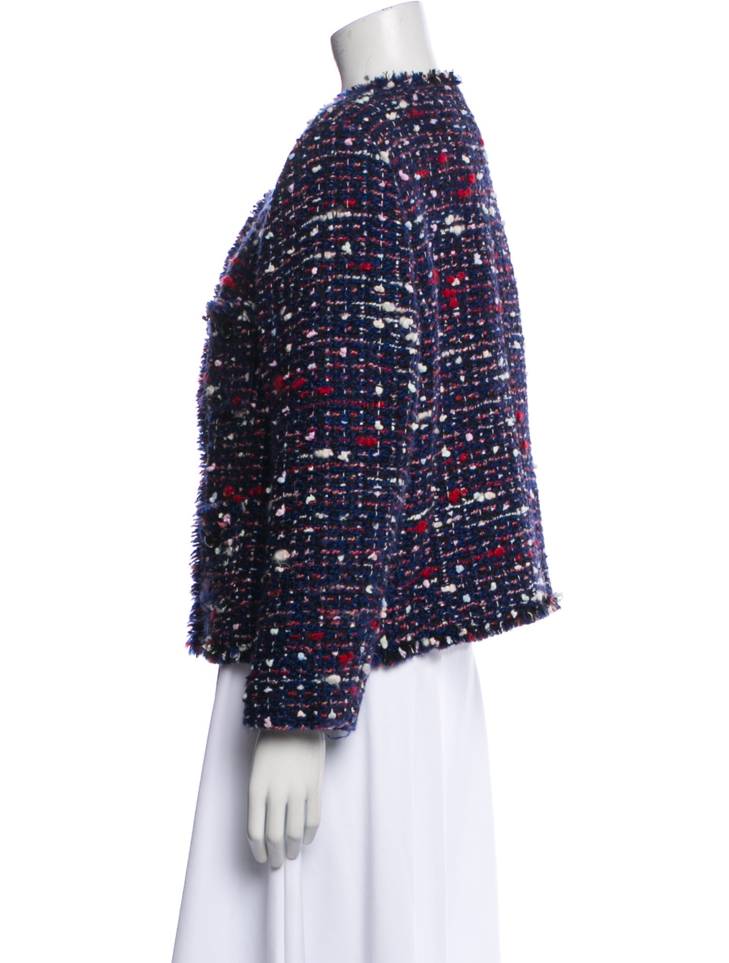 Weill Virgin Wool Tweed Pattern Evening Jacket