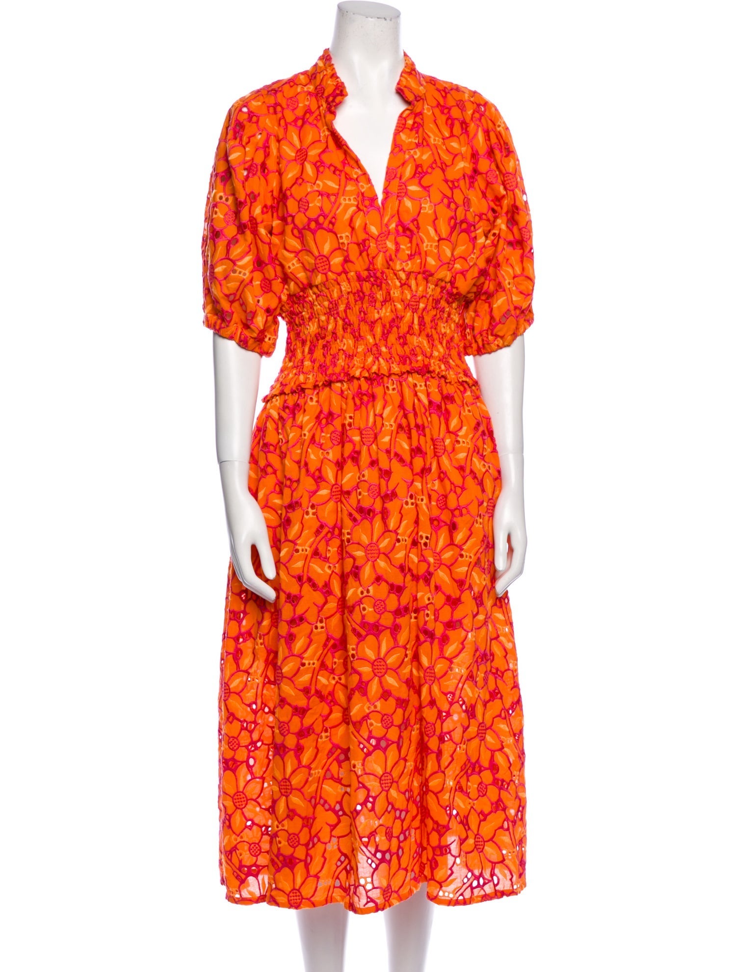 WaiMari Floral Print Midi Length Dress