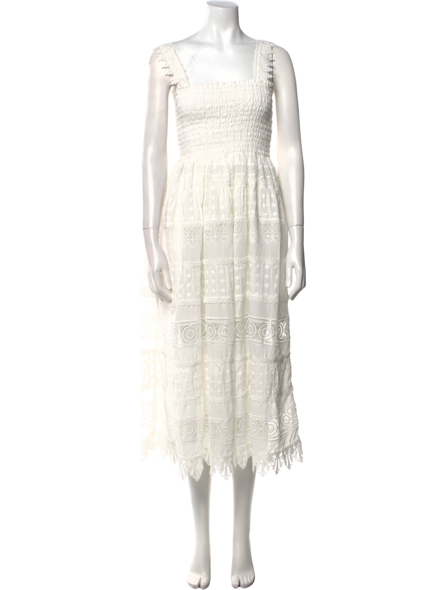 WaiMari Lace Pattern Long Dress