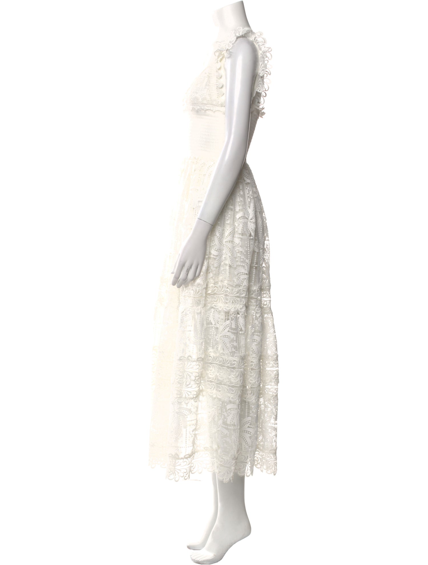 WaiMari Lace Pattern Long Dress