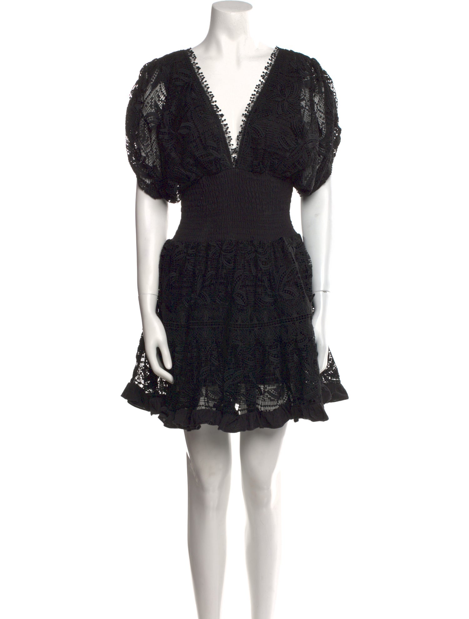 WaiMari Lace Pattern Mini Dress