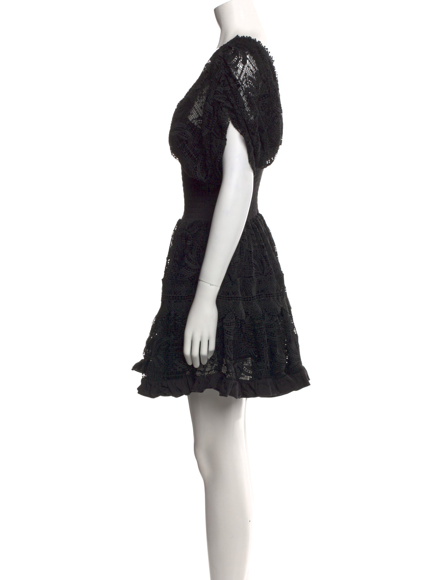 WaiMari Lace Pattern Mini Dress