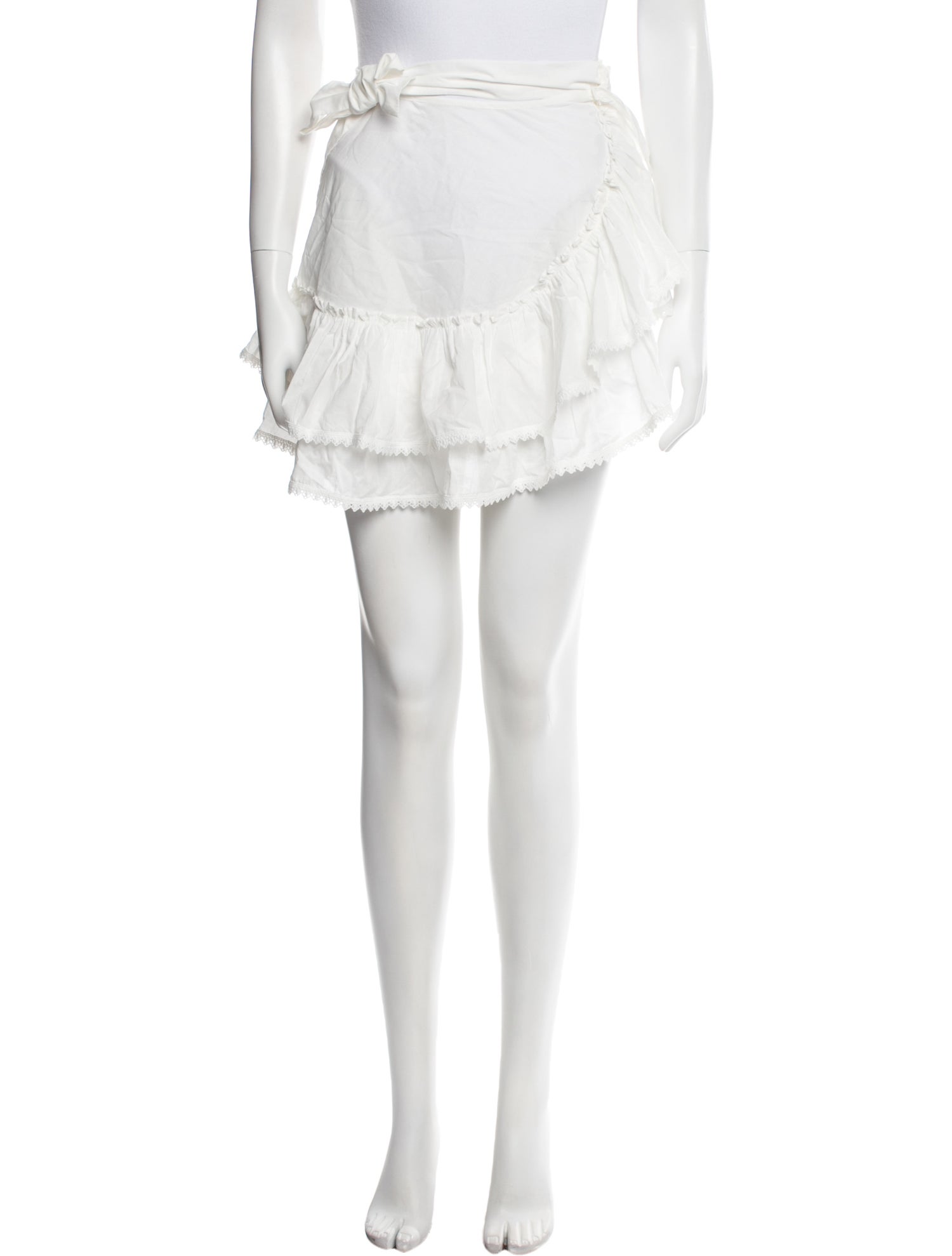 WaiMari Ruffle Embellishment Mini Skirt