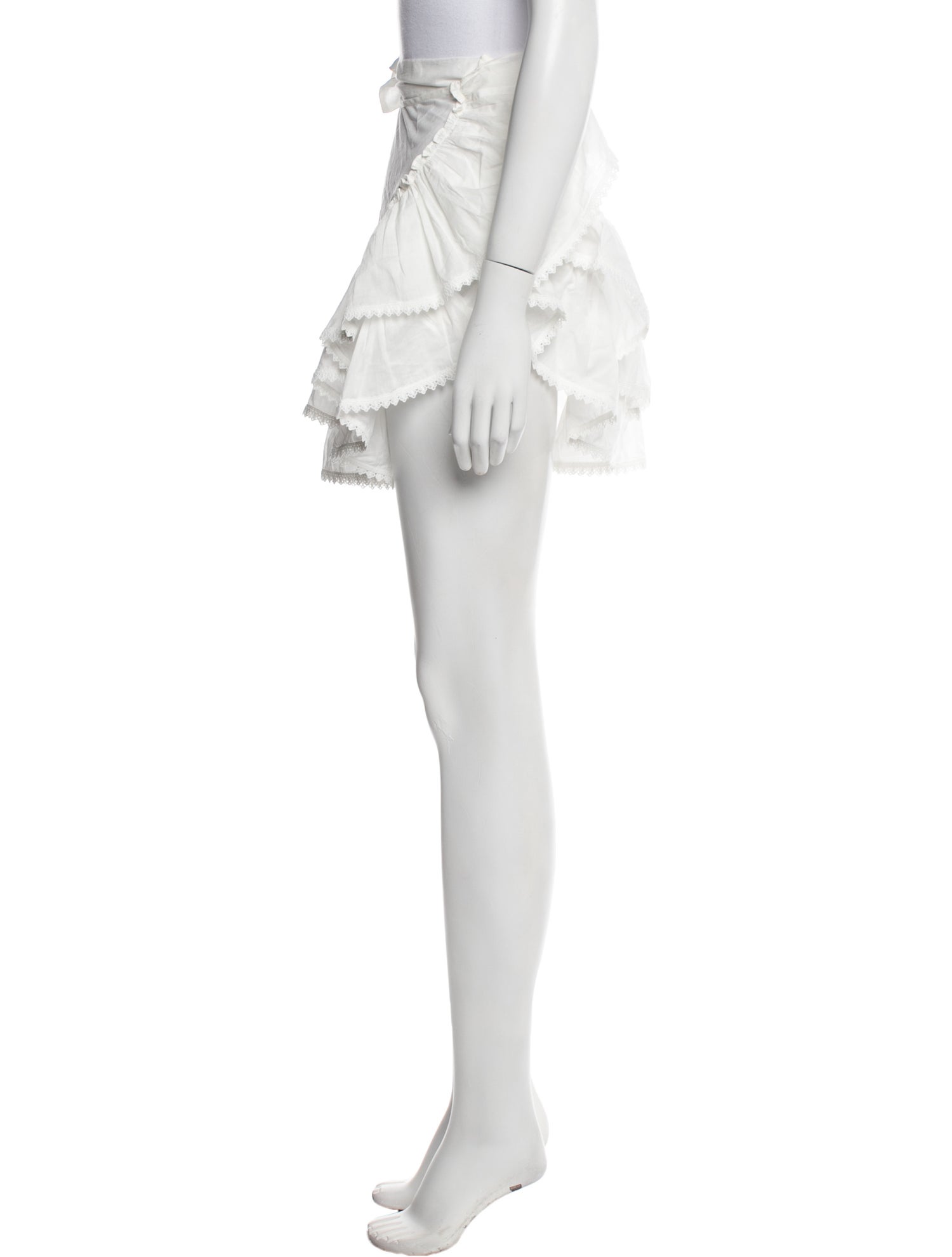 WaiMari Ruffle Embellishment Mini Skirt