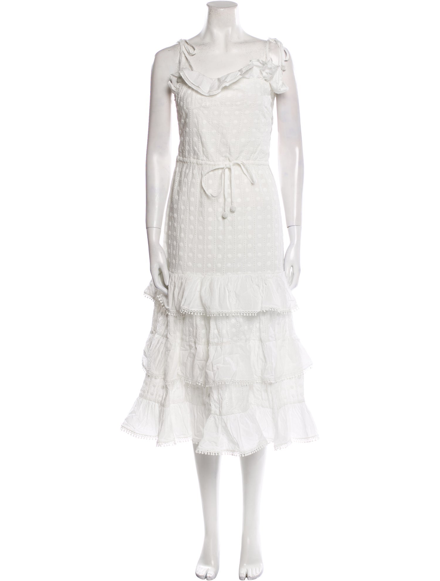 WaiMari Square Neckline Knee-Length Dress