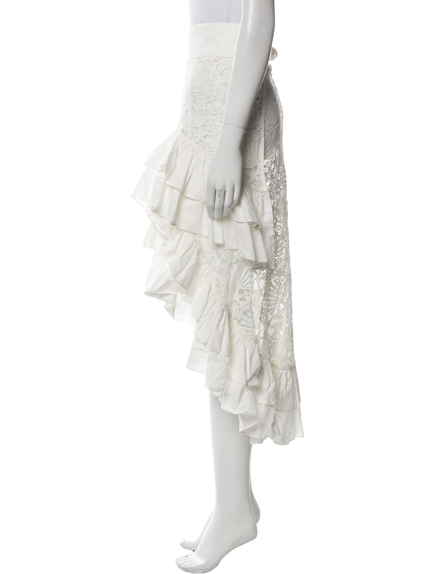 WaiMari Pleated Accents Midi Length Skirt