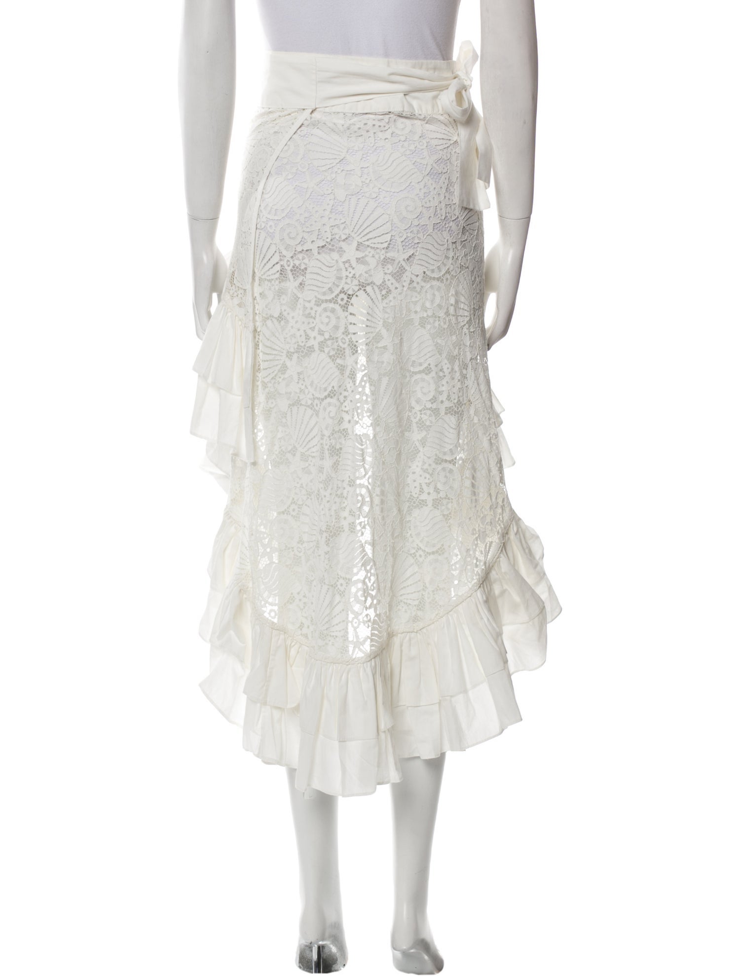 WaiMari Pleated Accents Midi Length Skirt