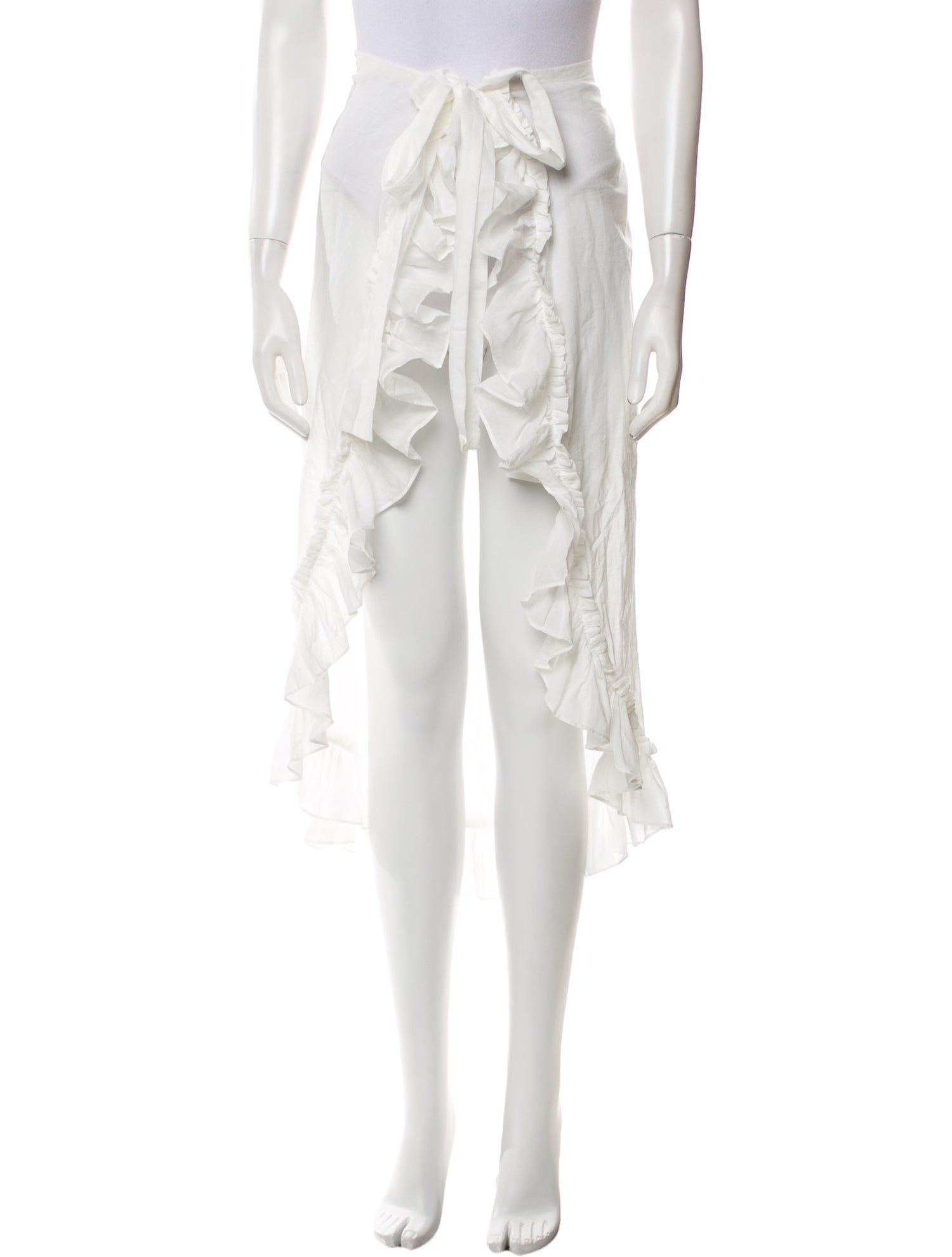 WaiMari Ruffle Embellishment Knee-Length Skirt w/ Tags