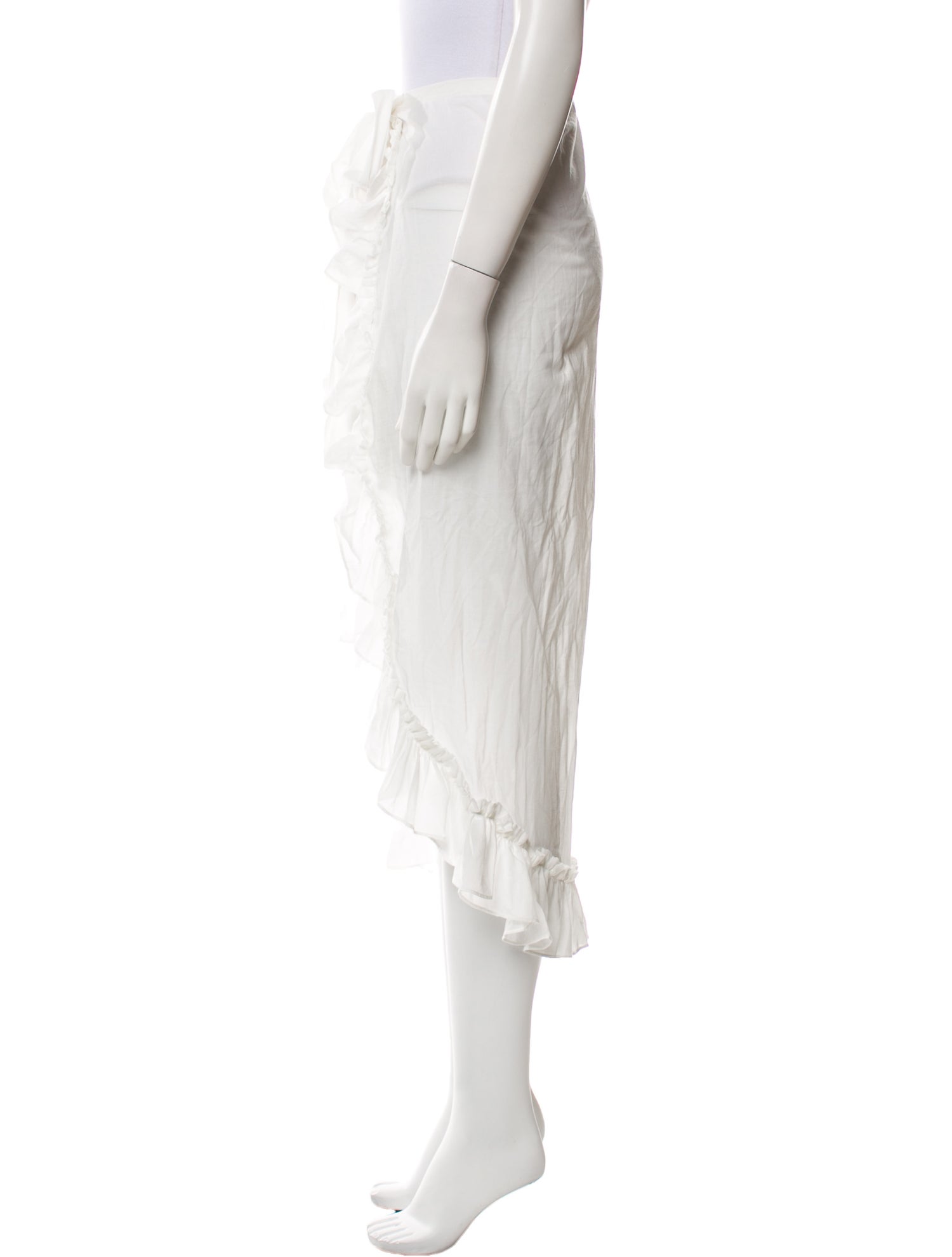 WaiMari Ruffle Embellishment Knee-Length Skirt w/ Tags