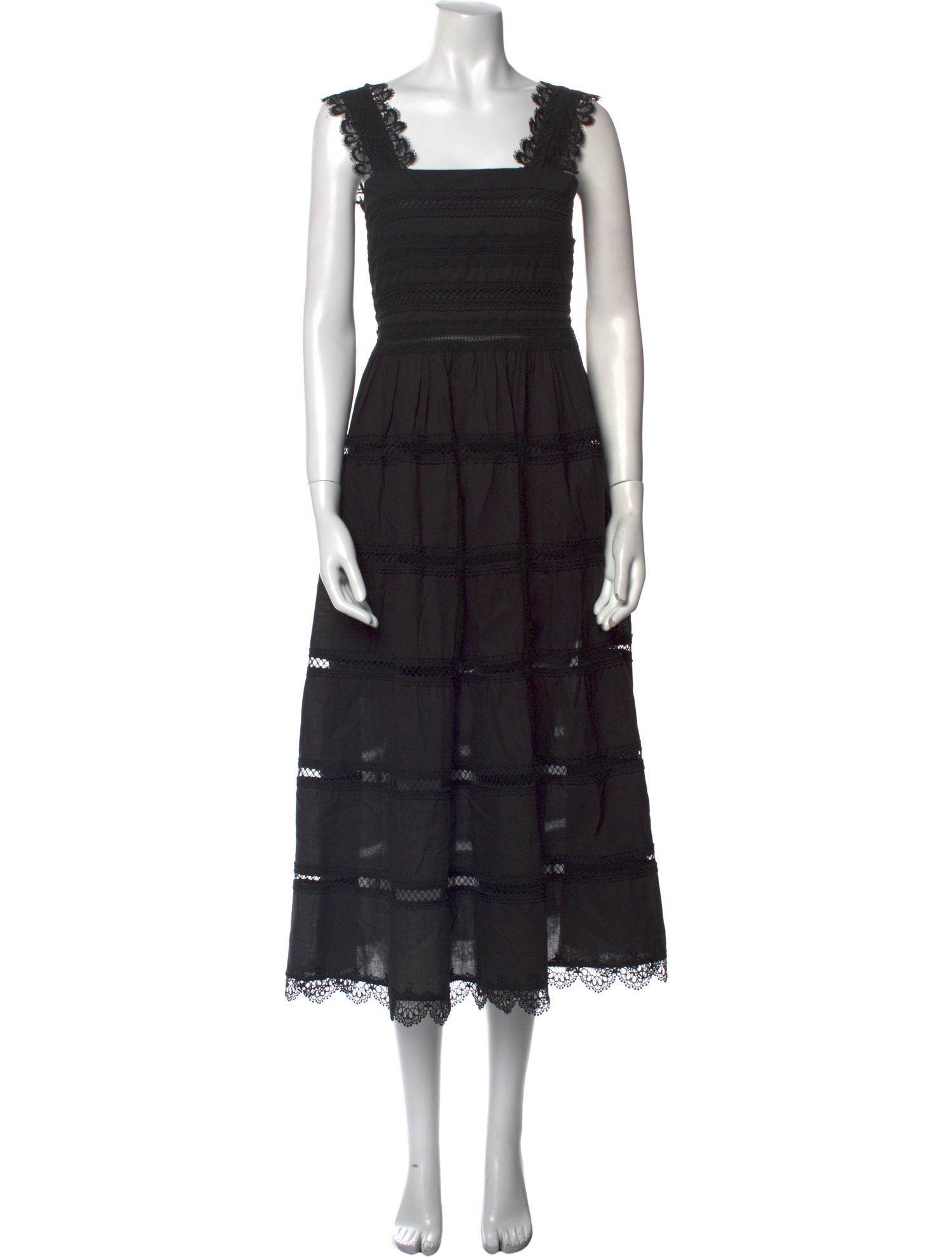 WaiMari Square Neckline Long Dress