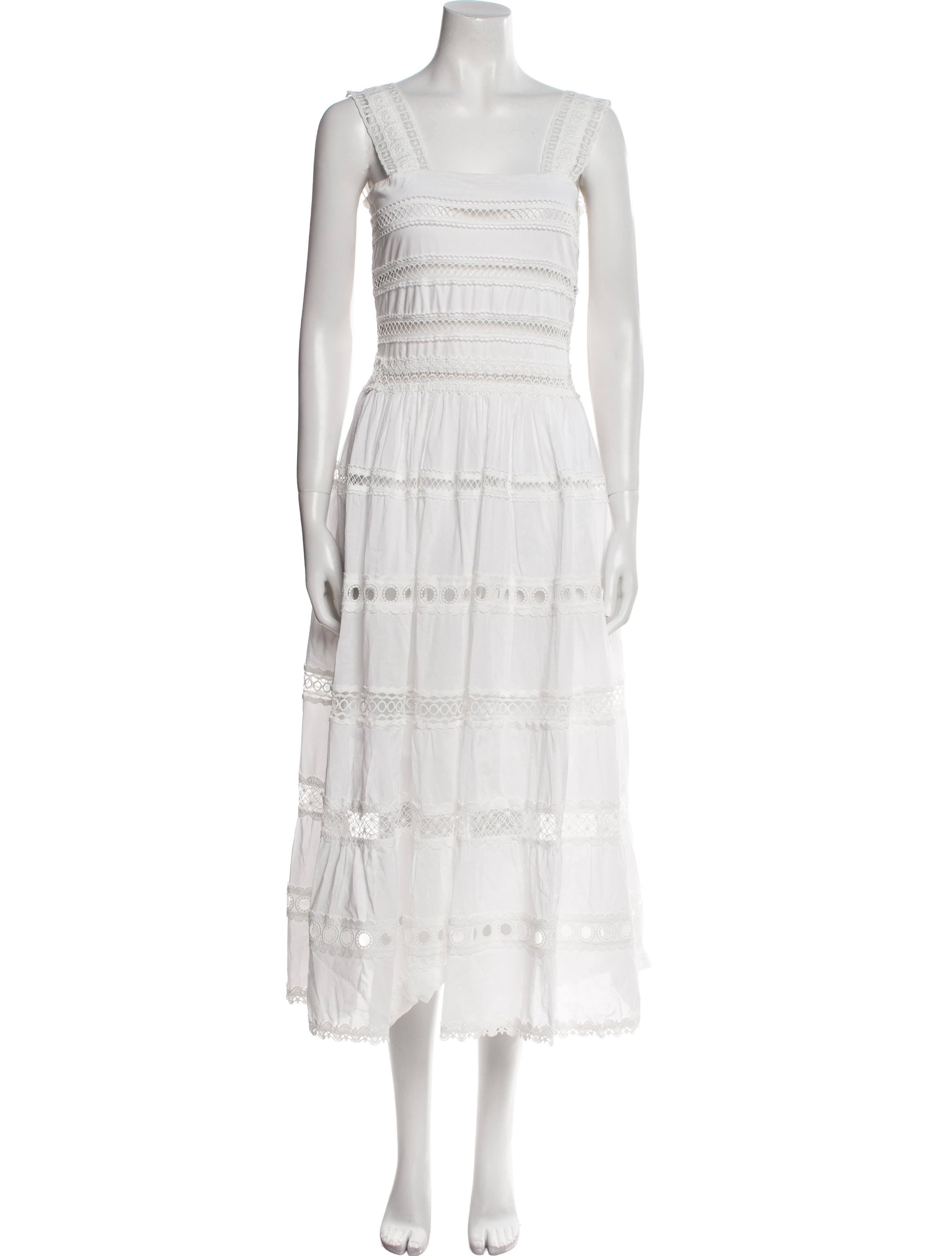 WaiMari Square Neckline Long Dress